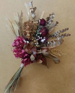 Buque com flores desidratadas (55cm)
