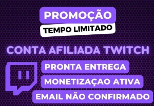 Contas Afiliadas Twitch - Redes Sociais