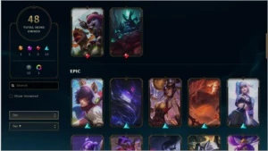 Vendo conta Plat 1 / 48 skins / 60% winrate - League of Legends LOL