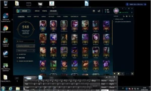 Vendo conta Platina 4 61 champ lvl 136 - League of Legends LOL