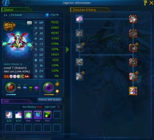 Digimon Masters World Conta End Game SK/AA Potencial 1KT - Digimon Masters Online DMO