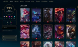 Conta Lol 2013/Mestre/Ex Desafiante/Todos Champs/293 Skins - League of Legends