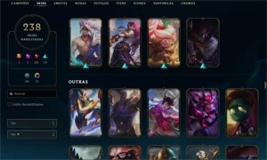 Conta diamante 2 / 238 skins / todos campeões - League of Legends LOL