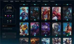 Conta diamante 2 / 238 skins / todos campeões - League of Legends LOL