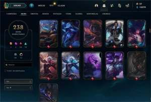 Conta diamante 2 / 238 skins / todos campeões - League of Legends LOL