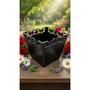 Kit Mini Vaso para Suculentas em MDF, cachepot. 6x6,4cm... - Artesanato e Personalizados