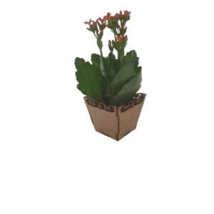 Kit Mini Vaso para Suculentas em MDF, cachepot. 6x6,4cm... - Artesanato e Personalizados
