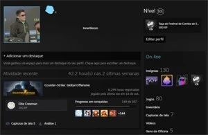 Counter Strike - CONTA CSGO - 14 MEDALHAS - 6.2K HORA JOGO +