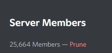 Servidor de discord com 25k de membros