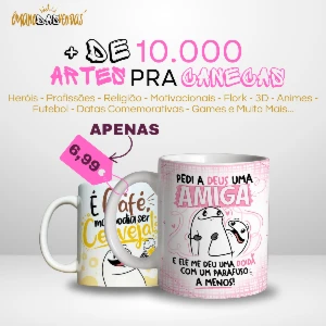 10.000 Artes para Canecas: Crie Produtos Únicos e Lucrativos - Outros