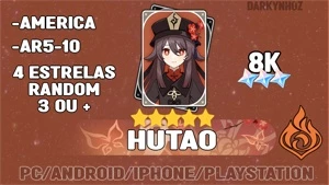 Hutao + 8K de Gemas Reroll - Genshin Impact