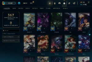 Conta Lol Full Acesso - Lvl 251 - 67 Skins - 130+ Campeões - League of Legends