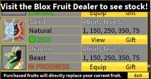 Conta Blox fruits [Dragon perm, Kitsune perm, Control perm] - Roblox