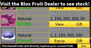 Conta Blox fruits [Dragon perm, Kitsune perm, Control perm] - Roblox