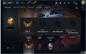 Conta gold 4 - League of Legends LOL