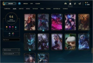 Conta League of Legends ( PLATINA 3) LOL