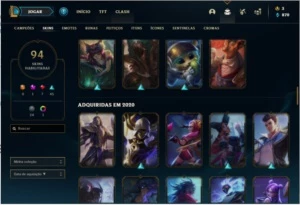 Conta League of Legends ( PLATINA 3) LOL