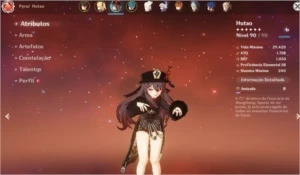 [F2P]CONTA AR 55 HUTAO,ZHONGLI,QIQI,JEAN,TARTAGLIA,ARMA 5*