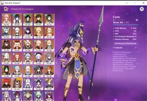 VENDO CONTA GENSHIN IMPACT TODOS OS PERSONAGENS MENOS ALBEDO