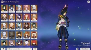 VENDO CONTA GENSHIN IMPACT TODOS OS PERSONAGENS MENOS ALBEDO
