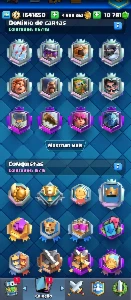 Conta clash Royale upadíssima