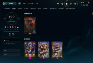 Platina 2 com TODOS os Champs e 199 Skins ( JG / MID / ADC ) - League of Legends LOL
