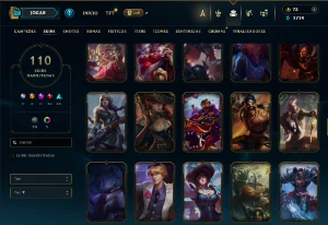 Conta De League Of Leagends/Full Acesso/110 Skins/Level 77 / - League of Legends LOL