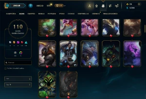 Conta De League Of Leagends/Full Acesso/110 Skins/Level 77 / - League of Legends LOL