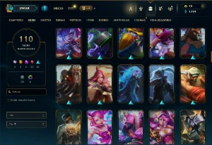 Conta De League Of Leagends/Full Acesso/110 Skins/Level 77 / - League of Legends LOL