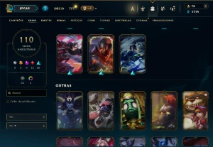 Conta De League Of Leagends/Full Acesso/110 Skins/Level 77 / - League of Legends LOL