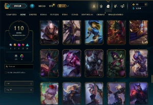 Conta De League Of Leagends/Full Acesso/110 Skins/Level 77 / - League of Legends LOL