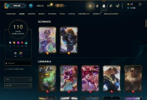 Conta De League Of Leagends/Full Acesso/110 Skins/Level 77 / - League of Legends LOL