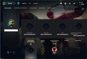 Conta Unranked com 10 Skins e 34 Champs - League of Legends LOL