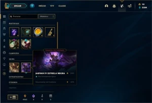 Conta Unranked com 10 Skins e 34 Champs - League of Legends LOL