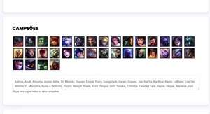 Conta Unranked com 10 Skins e 34 Champs - League of Legends LOL