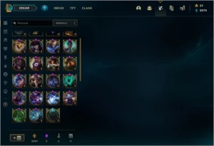 Conta D1 sem md10 feita, 135 champs 49 skins - League of Legends LOL