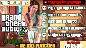 Gta 5 - Mod Menu + 100 Funções [Vitalício]
