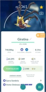 Giratina Origin/Origem Pokémon Go - (Leia a Descrição)