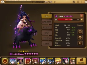 Conta com 2 LDs - Xiana e Leona - Summoners War