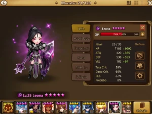 Conta com 2 LDs - Xiana e Leona - Summoners War