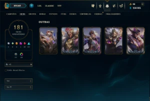 Prata 3 com TODOS os Champs e 181 Skins ( MAIN ADC ) - League of Legends LOL