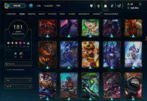 Prata 3 com TODOS os Champs e 181 Skins ( MAIN ADC ) - League of Legends LOL