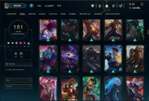 Prata 3 com TODOS os Champs e 181 Skins ( MAIN ADC ) - League of Legends LOL