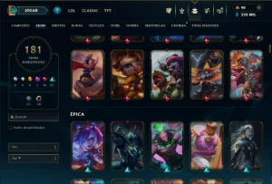 Prata 3 com TODOS os Champs e 181 Skins ( MAIN ADC ) - League of Legends LOL