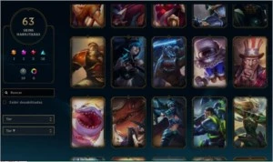 Prata 2 / 64 skins (1Ult 2Mit 3lend 16epicas 19legado) - League of Legends LOL