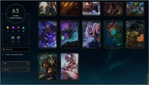 Prata 2 / 64 skins (1Ult 2Mit 3lend 16epicas 19legado) - League of Legends LOL