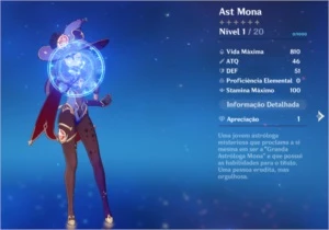 Genshin Impact - Conta com MONA , XINGQIU e NOELLE - AR 5