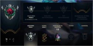 CONTA LOL PRATA 1 MMR BOM POUCOS JOGOS - League of Legends