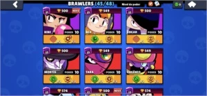 Conta Brawl 45/48 - Brawl Stars