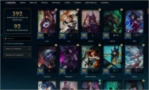 CONTA LOL PLAT / LVL 270 / 200SKINS / FALTANDO 22 CHAMPS - League of Legends